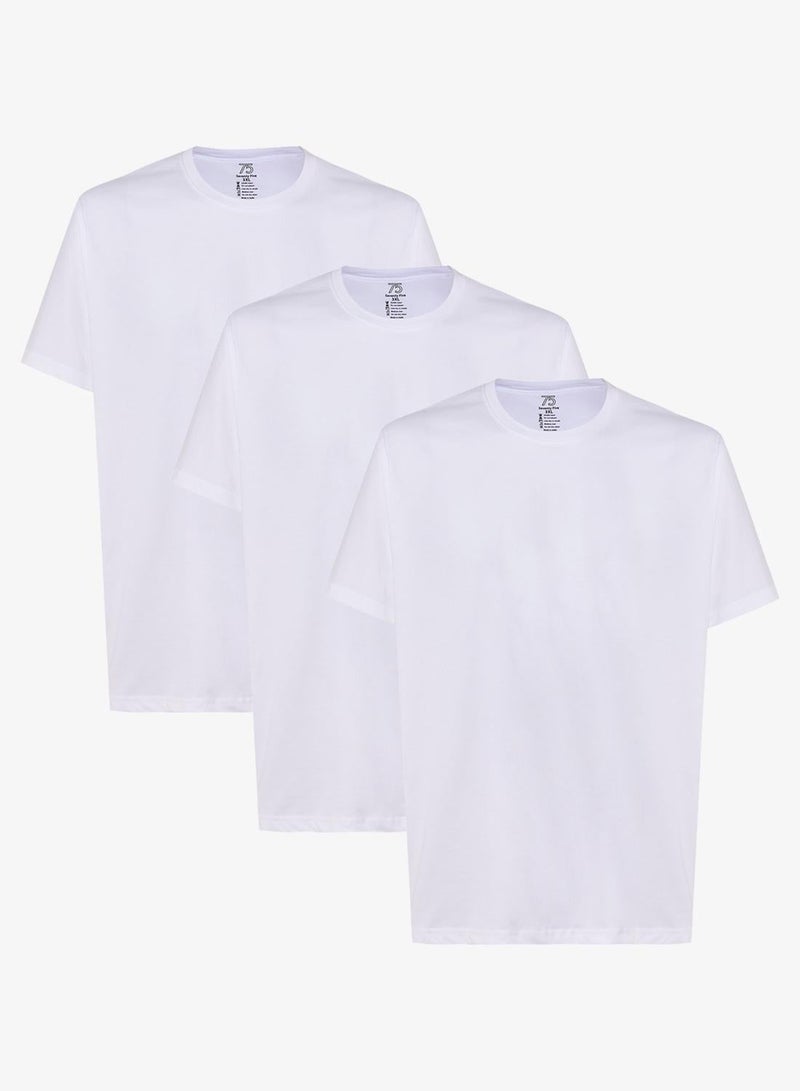 Seventy Five Basics Pack of 3 Plus Size T-Shirt - Image 2