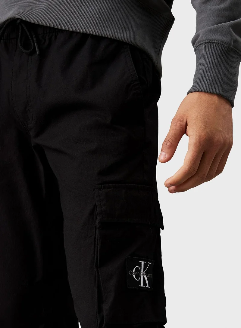 Calvin Klein Jeans Drawstring Cuffed Sweatpants