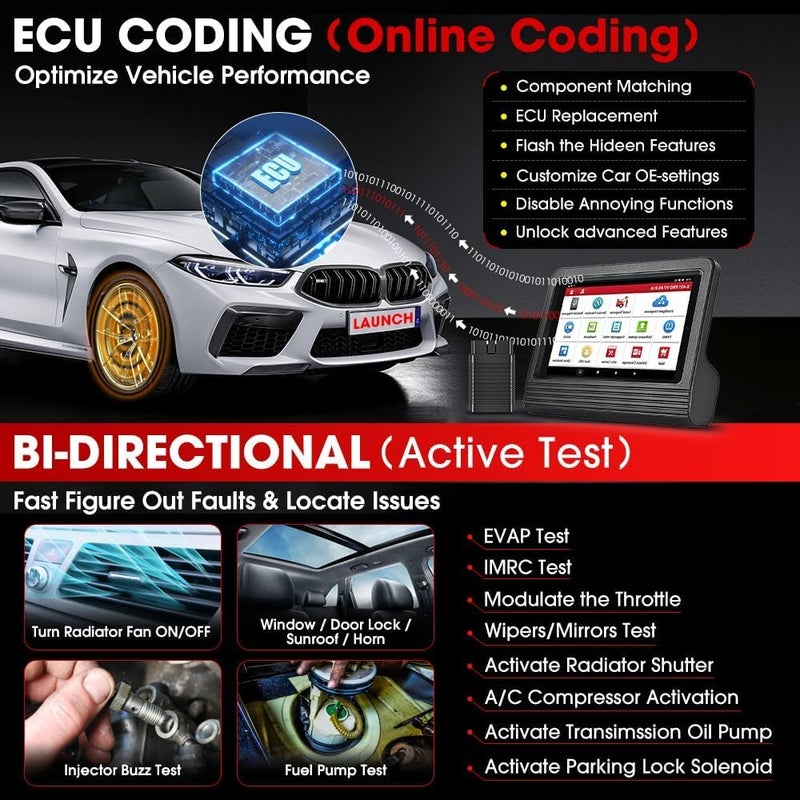 Launch Launch 2024 Elite X431 V Pro 4.0 Full Bidirectional Diagnostic Tool,OEM Full System Automotive obd2 Scanner,37+ Service & Online Coding,AutoAuth FCA SGW,V.A.G Guide,2 Years Free Update  - Image 2