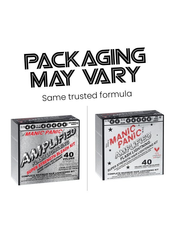 MANIC PANIC Amplified Flashlightning 40 Volume Cream Developer Hair Lightening Kit"Pack of 2" - Image 2