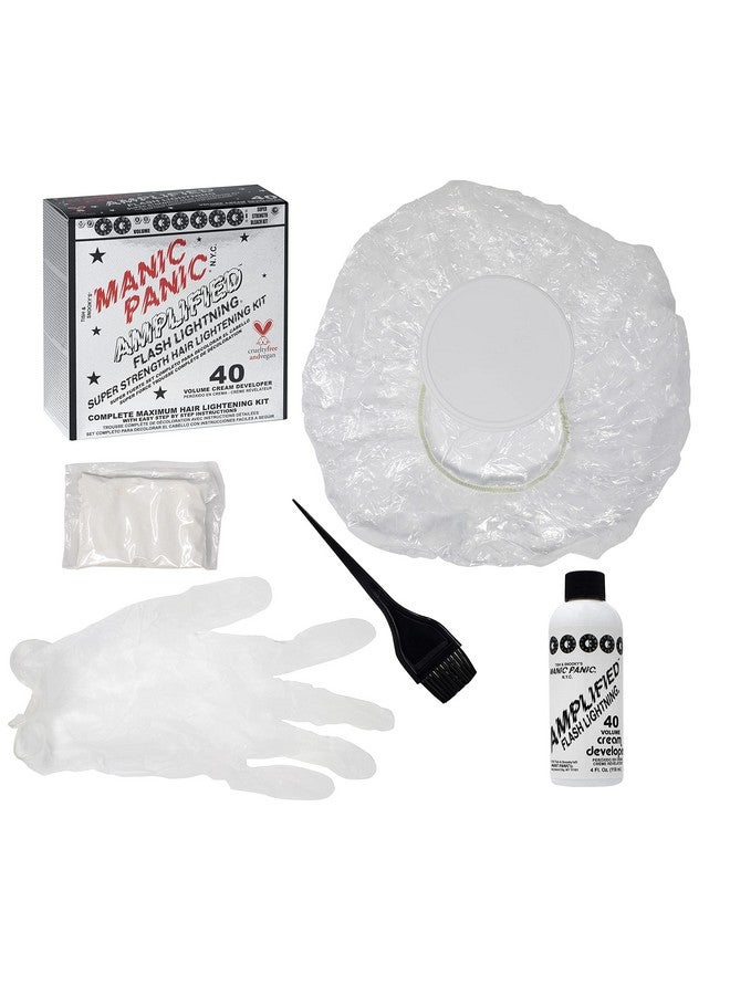 MANIC PANIC Amplified Flashlightning 40 Volume Cream Developer Hair Lightening Kit"Pack of 2" - Image 5