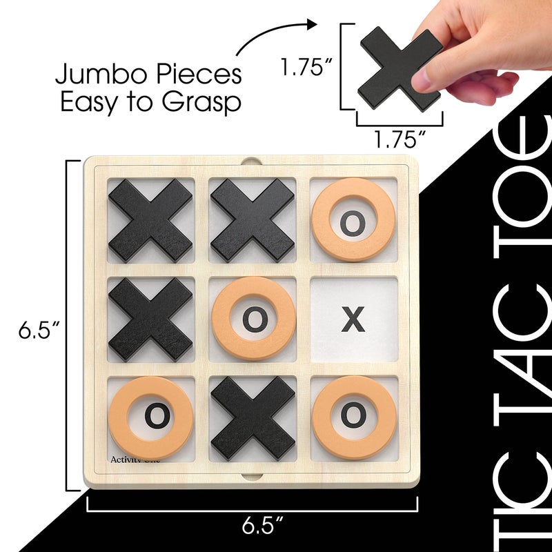 Keeping Busy Tic Tac Toe with Templates Dementia Activities for Seniors Games for Dementia Seniors Alzheimers Activities Alzheimers Products for Elderly Games for Seniors Gifts for Elderly Women  Men - Image 3