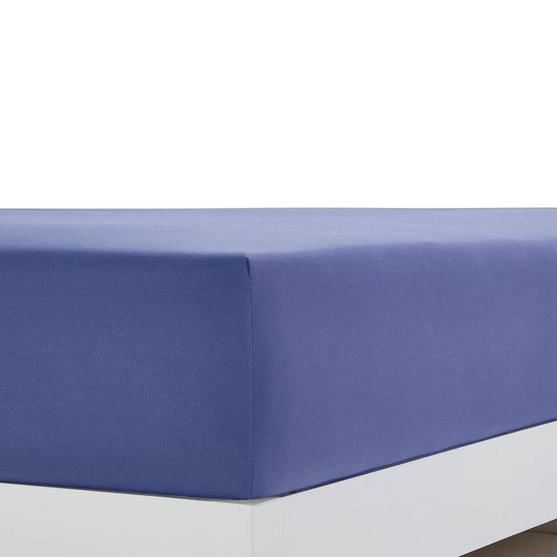 Clara Clark Queen Sheets Set, 4Pcs Microfiber Bed Linen Set, Deep Pocket Steel Blue Sheets, 2 Pillowcases, Fitted & Flat Sheet, Premier 1800 Collection - Image 3