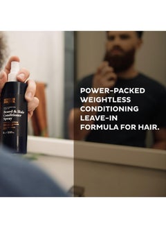 scotch porter Leave-In Conditioner Spray For Men | Daily Hydration Leave-In Beard & Hair Conditioner Spray | Non-Toxic Ingredients, Free Of Parabens, Sulfates & Silicones |8Oz - 2 Pack  - Image 2