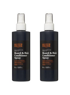 scotch porter Leave-In Conditioner Spray For Men | Daily Hydration Leave-In Beard & Hair Conditioner Spray | Non-Toxic Ingredients, Free Of Parabens, Sulfates & Silicones |8Oz - 2 Pack  - Image 1