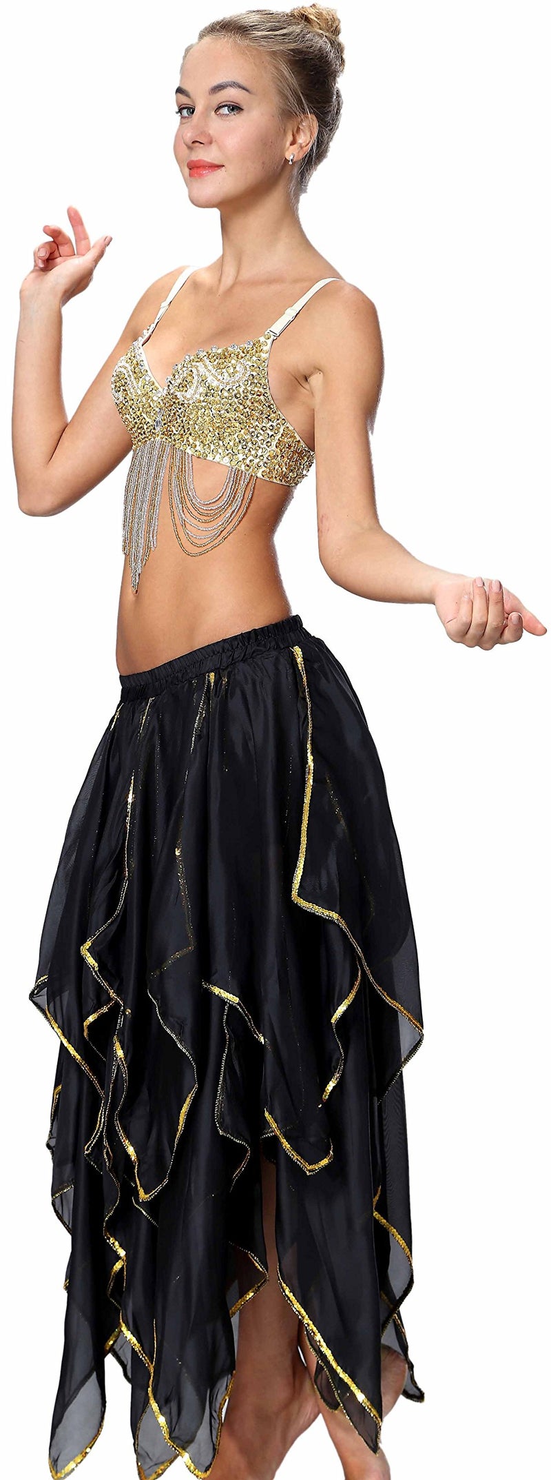 Seawhisper Belly Dancing Dance Dancer Skirt Pirate Costume Steampunk Women Gothic Renaissance Masquerade - Image 3