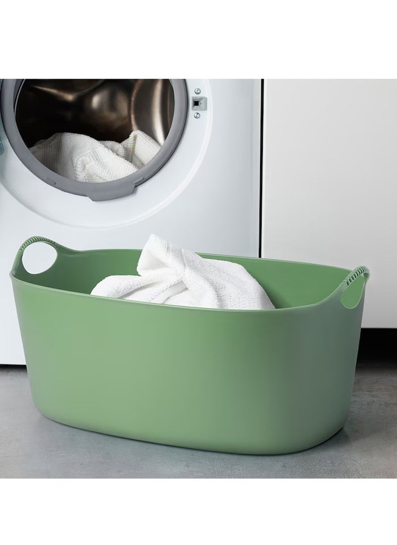 TORKIS - Torkis Flexi Flexible Laundry Basket, Green, 35 litres - Image 1