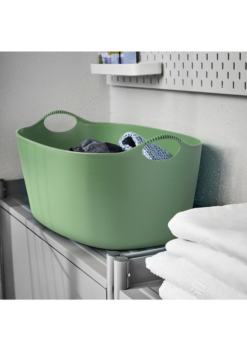 TORKIS - Torkis Flexi Flexible Laundry Basket, Green, 35 litres - Image 1