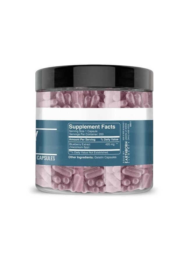 earthborn elements Blueberry 10:1 Extract Capsules, Pure & Undiluted, No Additives - Image 4