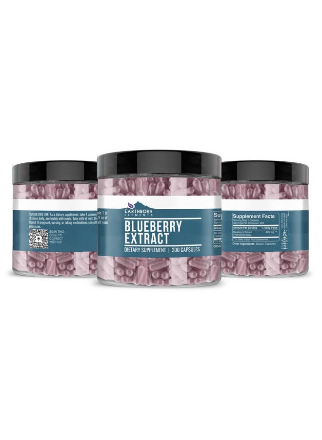 earthborn elements Blueberry 10:1 Extract Capsules, Pure & Undiluted, No Additives - Image 2