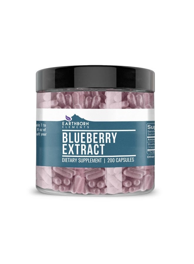 earthborn elements Blueberry 10:1 Extract Capsules, Pure & Undiluted, No Additives - Image 1