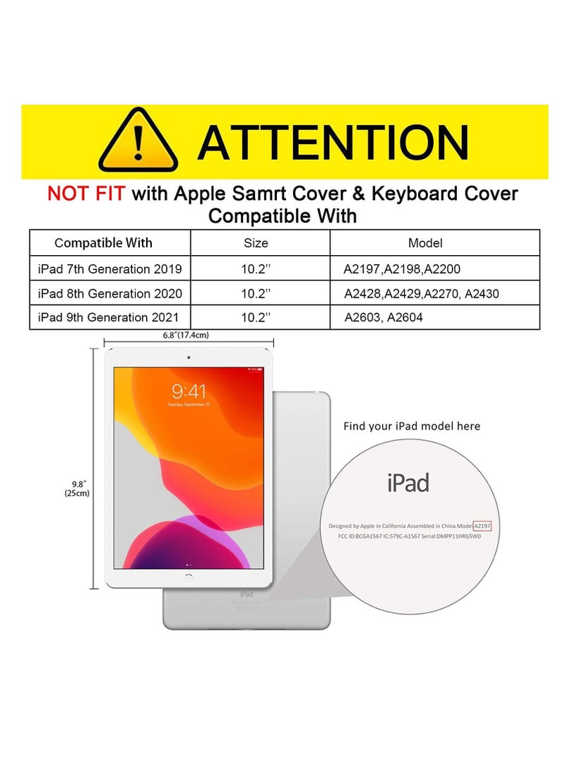 حافظة شفافة لجهاز iPad 10.2" الجيل التاسع 2021 / الجيل الثامن iPad 2020 / الجيل السابع iPad 10.2" 2019، غلاف خلفي ناعم وخفيف الوزن من TPU لجهاز iPad 9/8/7 بحجم 10.2 بوصة - Image 2