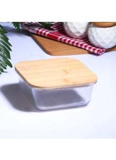 Kosova 15195 Square Bamboo KPK Storage Container 750 ml 