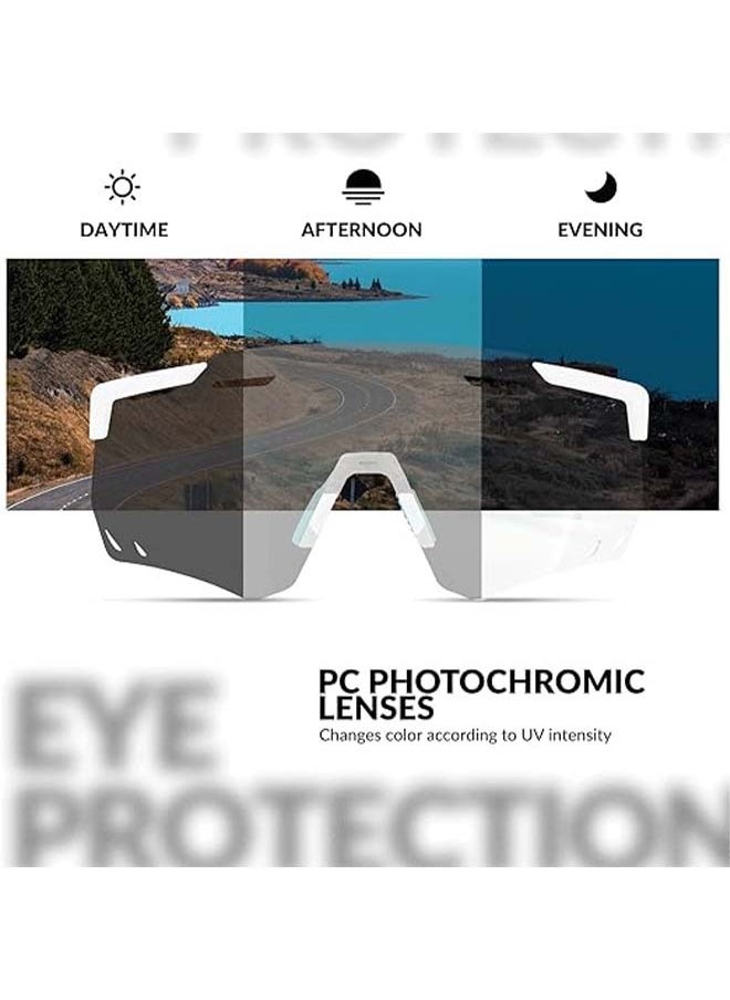 Rockbros Cycling Glasses, Photochromic Sports Sunglasses For Men Woman, Uv Protection Biking Sunglasses  - Image 4