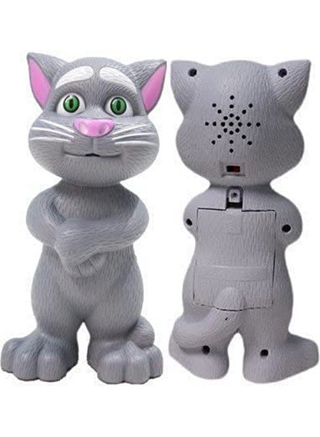 VGRASSP Repeating Words Talking Tom Cat Toy for Kids with Songs and Stories in Funny Tone (Talking Cat) - Color as per Stock - Image 3