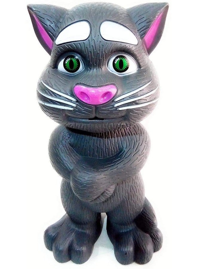 VGRASSP Repeating Words Talking Tom Cat Toy for Kids with Songs and Stories in Funny Tone (Talking Cat) - Color as per Stock - Image 2