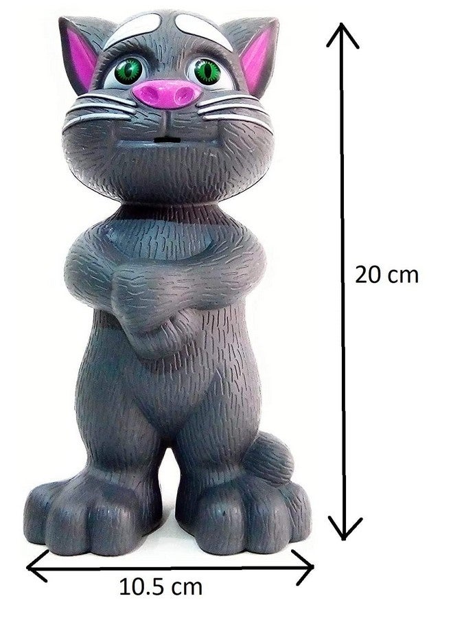 VGRASSP Repeating Words Talking Tom Cat Toy for Kids with Songs and Stories in Funny Tone (Talking Cat) - Color as per Stock - Image 4