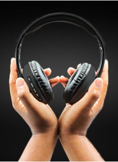 Volkano Volkano Impulse Series Bluetooth Wireless Head Phones with FM Radio, Extendable, Hands - Free Calling, AUX Input, SD Card Reader - Black, 1 Year Warranty  - Image 5