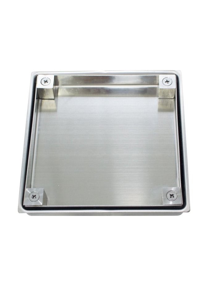 JAWDAH - Cleanout Floor Drain Tileable Model stainless steel 304, 15x15 cm - Image 1
