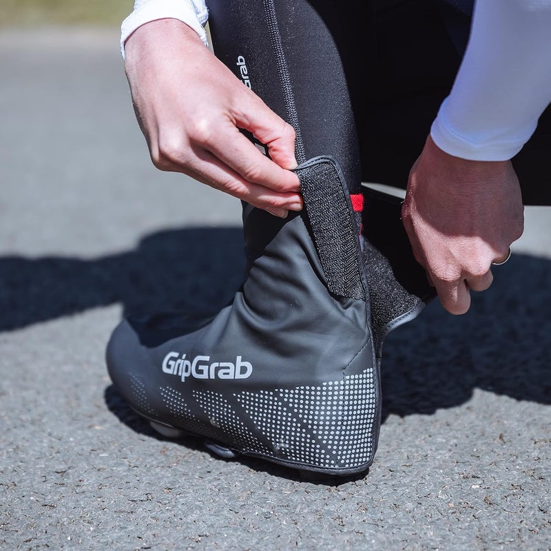GripGrab Ride Waterproof Road Bike Cycling Overshoes Thin Windproof Adjustable Bicycle Rain Protection Shoe Covers - Image 5
