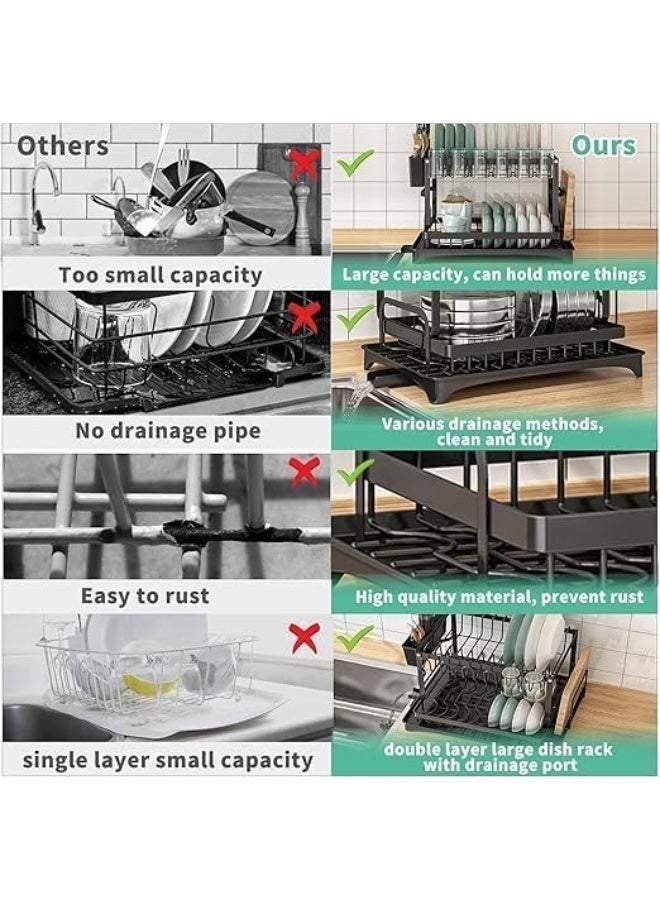 2-tier integrated kitchen organizer is the perfect solution for organizing kitchen tools with high efficiency. T - Image 2