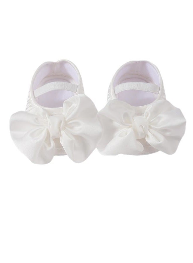 Bow Dream Baby Girls Christening Baptism Dress Formal Party Special Occasion Dresses for Toddler, 4 Pcs Off White B, 0-3 Months - Image 5