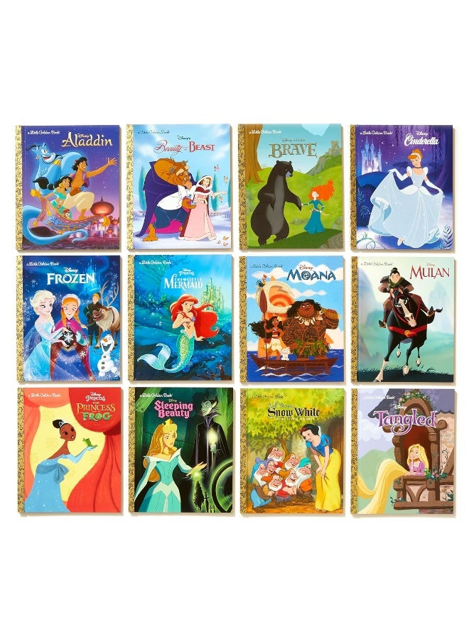 Golden/Disney Ultimate Princess Boxed Set of 12 Little Golden Books (Disney Princess)  - Image 2