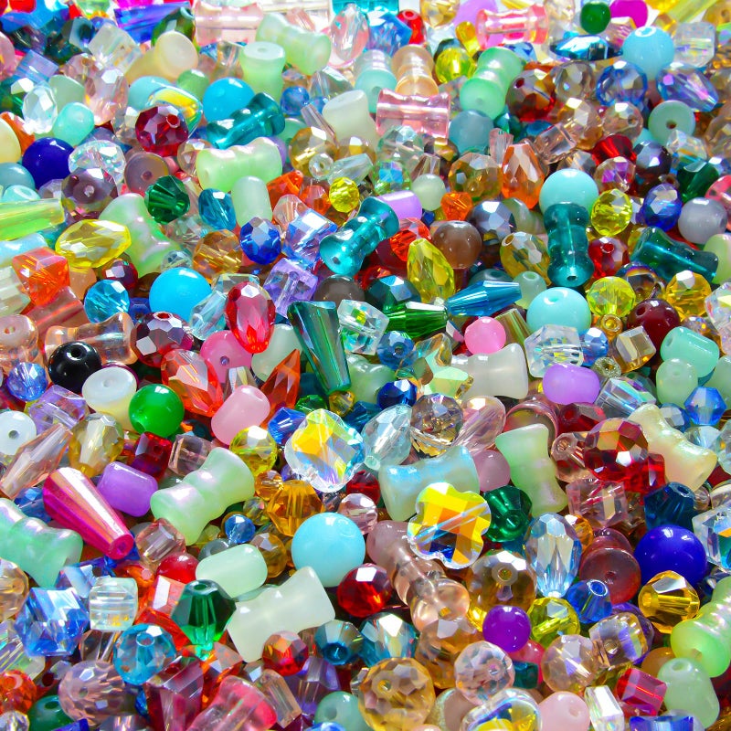 Laopottbeads One Pound Assorted Glass Beads For Jewelry Making  2-16Mm Colorful Crystal Beads For Bracelets  Crafts  Diy Art  Bulk Jewelry Making Supplies - Image 4