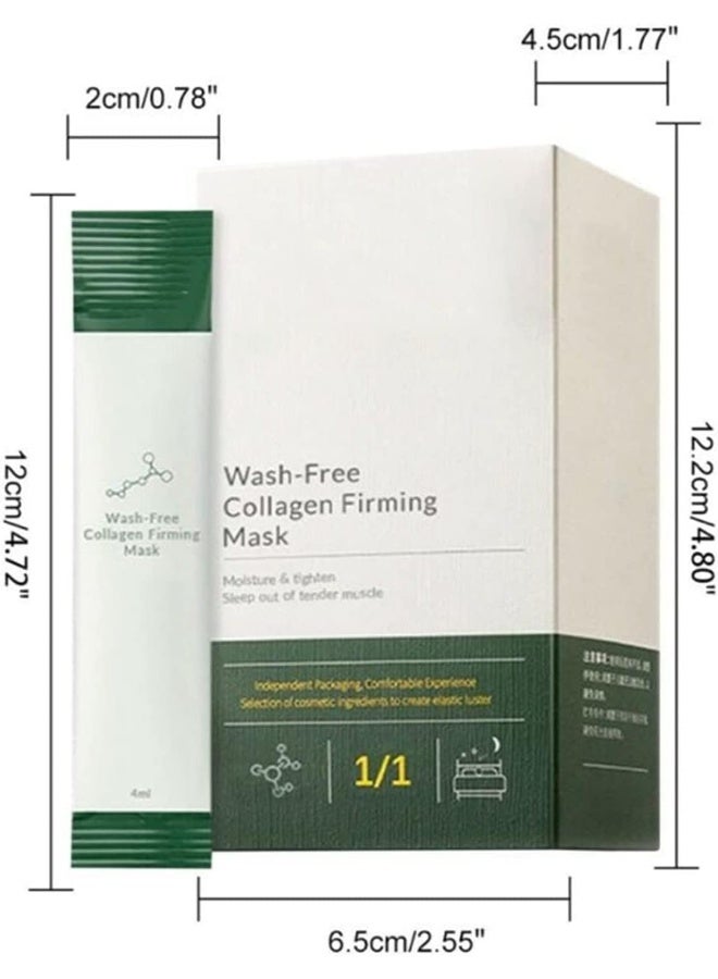 Korean Collagen Firming Mask - Wash Free Collagen Firming Mask, Collagen Firming Sleeping Mask Gel Moisturizing Whitening Anti Aging (40Pcs) - Image 5