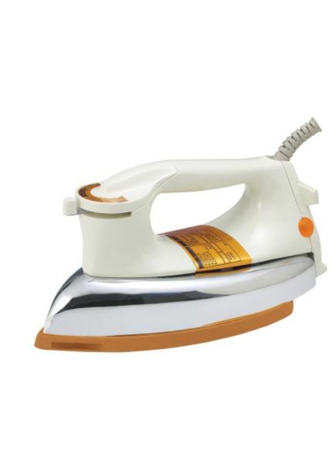 HEJIX Dry Iron 1000W, Heavy Weight 1.9kg Clothes Iron with Non-Stick Soleplate, Adjustable Temperature Control, Automatic Thermostat Cut-Off, Fabric Iron for Home Use