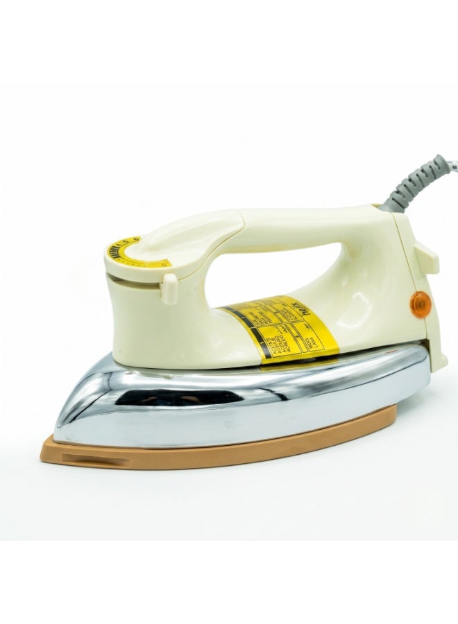  حىجيقس HEJIX Dry Iron 1000W, Heavy Weight 1.9kg Clothes Iron with Non-Stick Soleplate, Adjustable Temperature Control, Automatic Thermostat Cut-Off, Fabric Iron for Home Use - Image 1