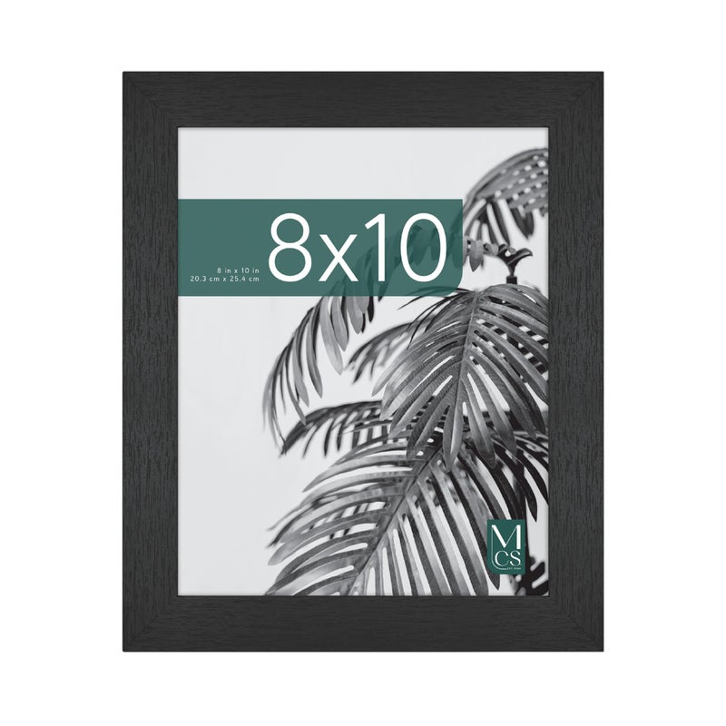 MCS Studio Gallery 8x10 Picture Frame Black Woodgrain Engineered Wood, Vertical & Horizontal Wall Hanging & Easel for Tapletop Display, Rectangle Photo Frame for Photos, Posters & Art Prints (1-Pack) - Image 1