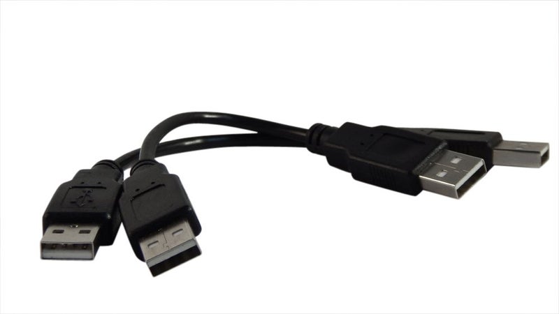 Your Cable Store Black USB 2.0 High Speed Male A to Male A Cable (0.5 Ft 2 Pack) - Image 1