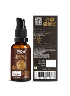 WOW Skin Science Retinol Face Serum Oil Free Skin Plumping Boost Collagen Anti Acne Anti Aging Restoration No Parabens Silicones & Mineral Oil 30 Ml  - Image 5