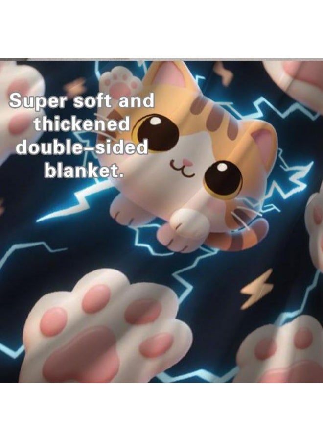 general Baby and children's cartoon flannel thin blanket (warm and comfortable, suitable for sleep, game use) 70cm*100cm - 1154 - Image 4