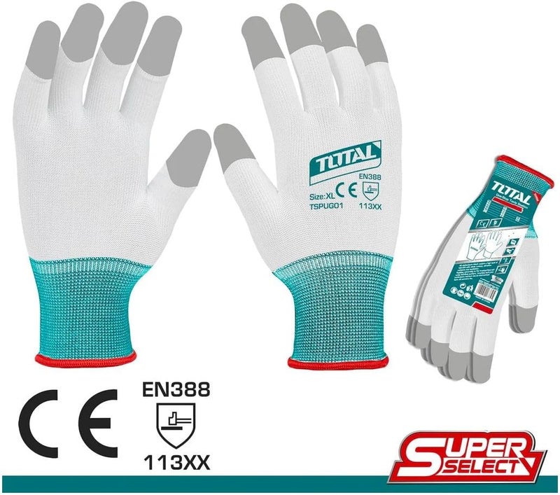 Total PU Coated Cotton Gloves - XL - Image 3