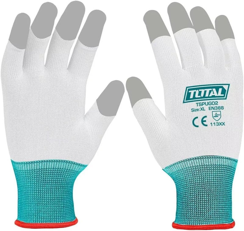 Total PU Coated Cotton Gloves - XL - Image 1