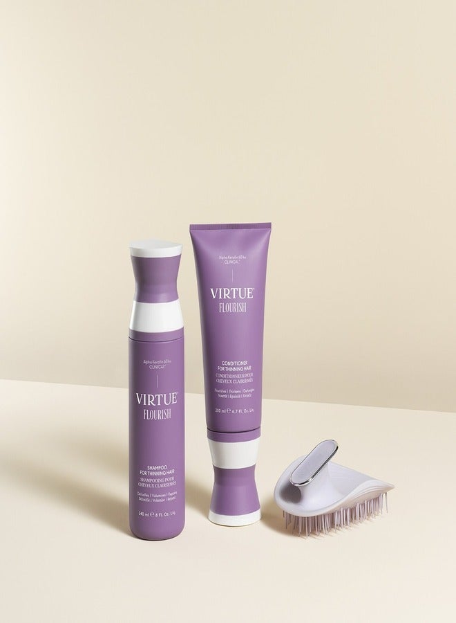 VIRTUE Flourish Conditioner for Thinning Hair 60ml â€“ Strengthens & Thickens Hair - Image 5