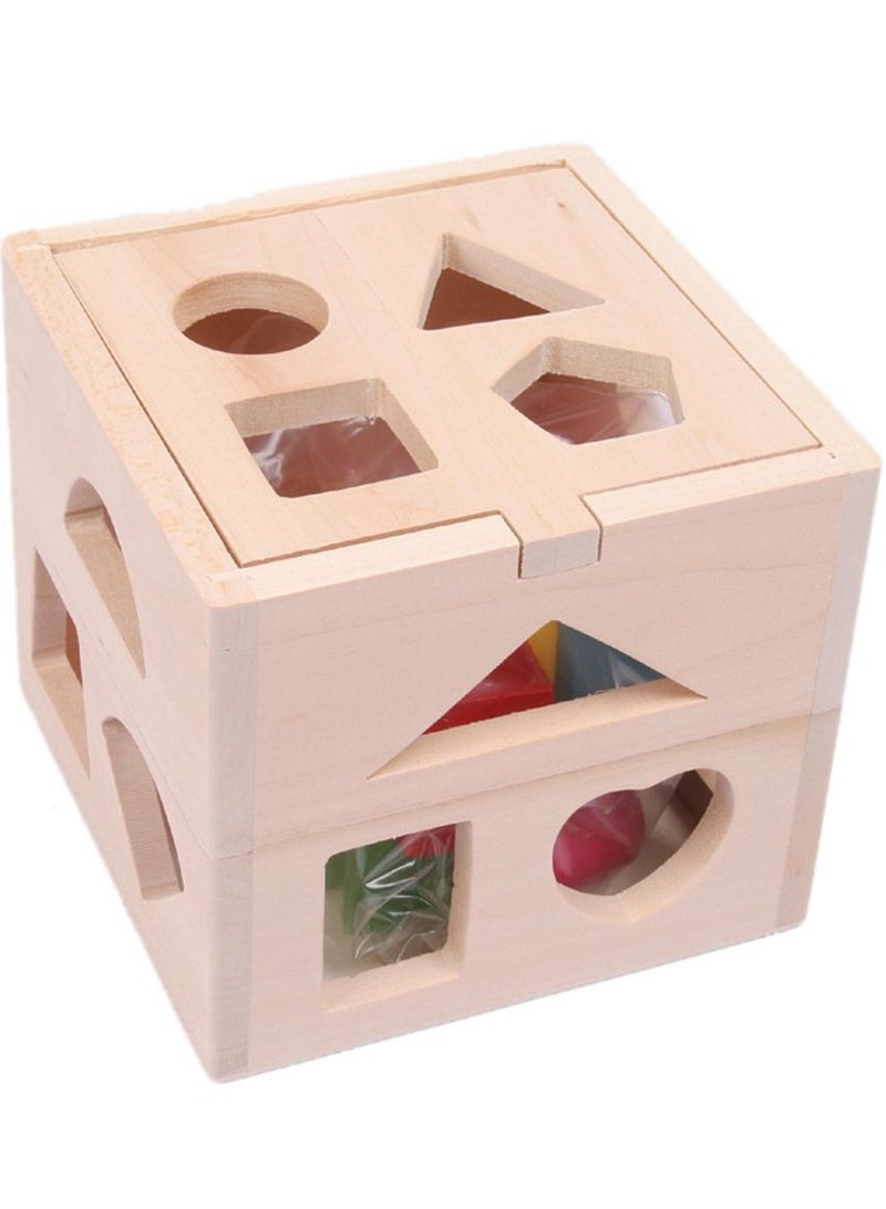بيوينتي ألعاب الأطفال الفكرية ، مجموعة فارز شكل كتل خشبية - Image 5