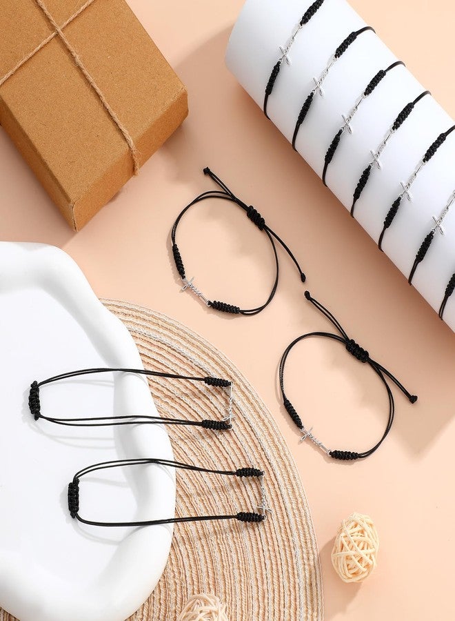 تونديامو مجموعة تونديامو من 24 قطعة من أساور الصليب للنساء، أساور صليب قابلة للتعديل، هدايا عيد ميلاد ملهمة، إكسسوارات دينية (يسوع) - Image 3