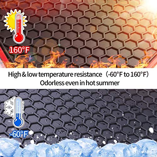 Megiteller Car Floor Mats Custom Fit for Hyundai Elantra 2020 2019 2018 2017 Odorless Washable Heavy Duty Rubber (All Weather) Floor Liners Black - Image 4