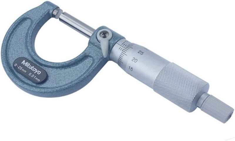 Mitutoyo 103-137 Outside Micrometer with Baked-Enamel Finish and Vernier Scale in Metric Units - Image 3