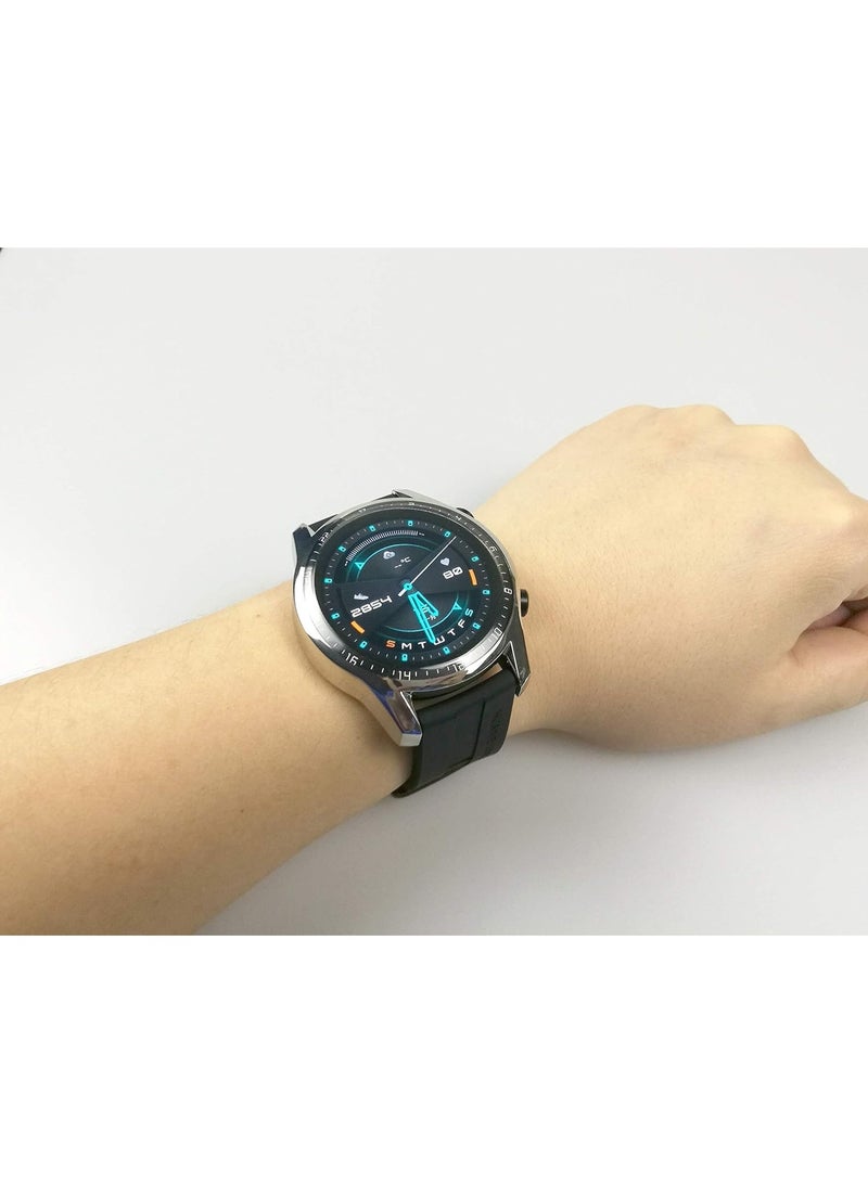 Case Compatible with Huawei Watch GT2 46mm Case All-Around Screen Protector Watch Soft TPU Shockproof Cover Slim Guard Thin Bumper Shell Protector (Silver) - Image 4