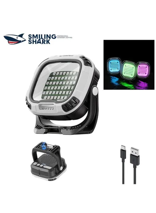 GZ 0892 Gray D Rechargeable LED Work Light 56 RGB Modes Magnetic Base Camping Outdoor - Image 2