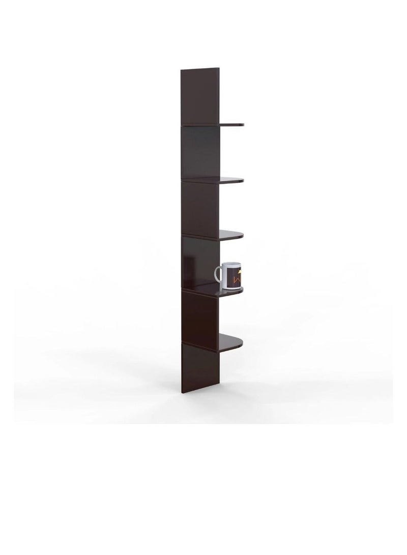 Wooden Twist Fancy Zigzag Wall Mount Floating Corner Wall Shelf - Image 4