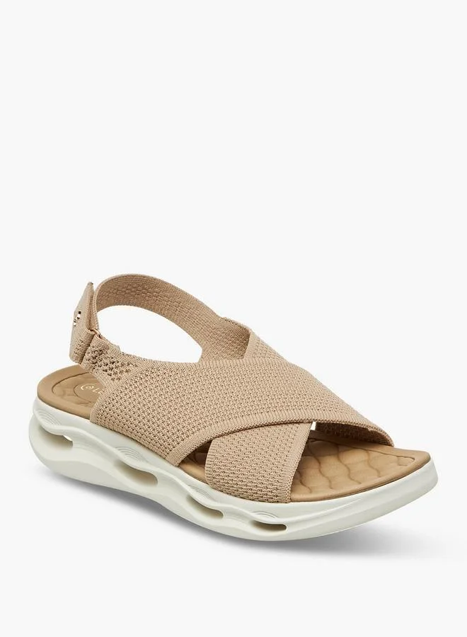 Le Confort Women Platform Heel Cross Strap Sandals