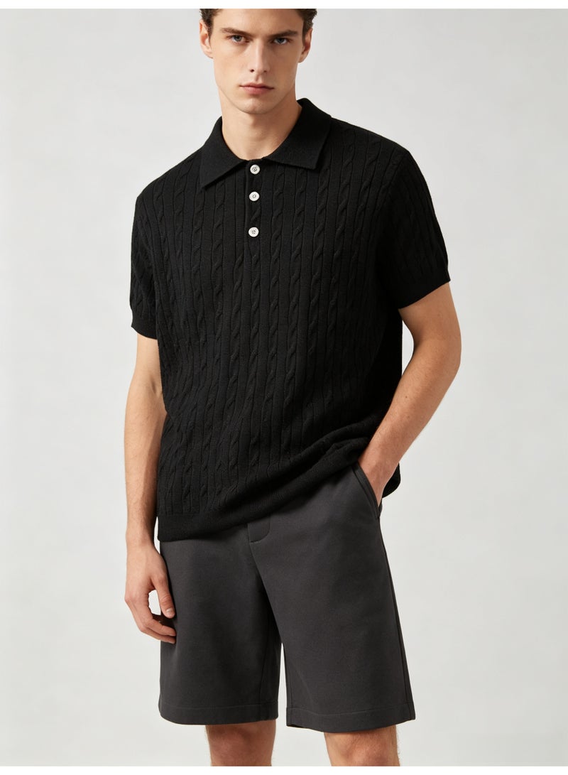 زارا ZARA men's breathable Polo shirt in summer - Image 3