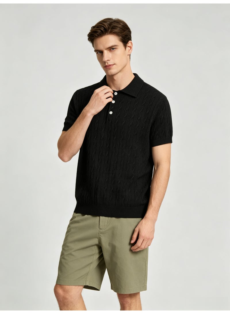 زارا ZARA men's breathable Polo shirt in summer - Image 2