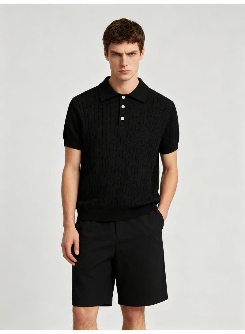 زارا ZARA men's breathable Polo shirt in summer - Image 5