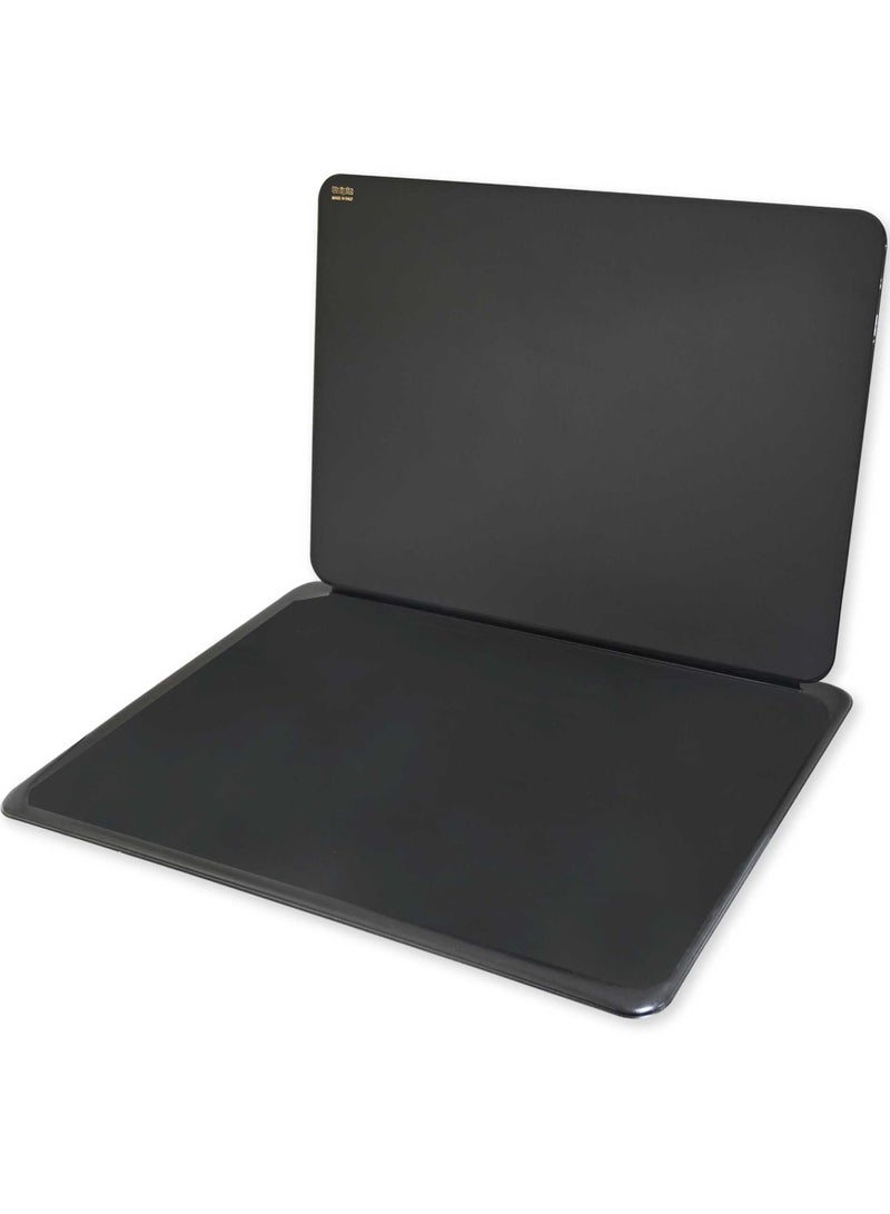 FIS 4 Pieces Desk Sets (Desk Blotter, Desk Calendar Stand, Letter Opener, Pen Holder) Colour Lizard Black - UADS081BK - Image 3